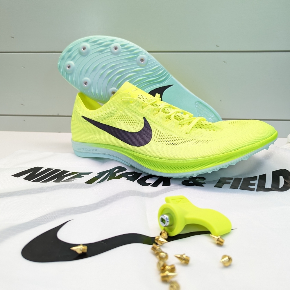 Nike ZoomX Dragonfly Volt Mint Foam Track & Field Distance Spikes size Men's 12